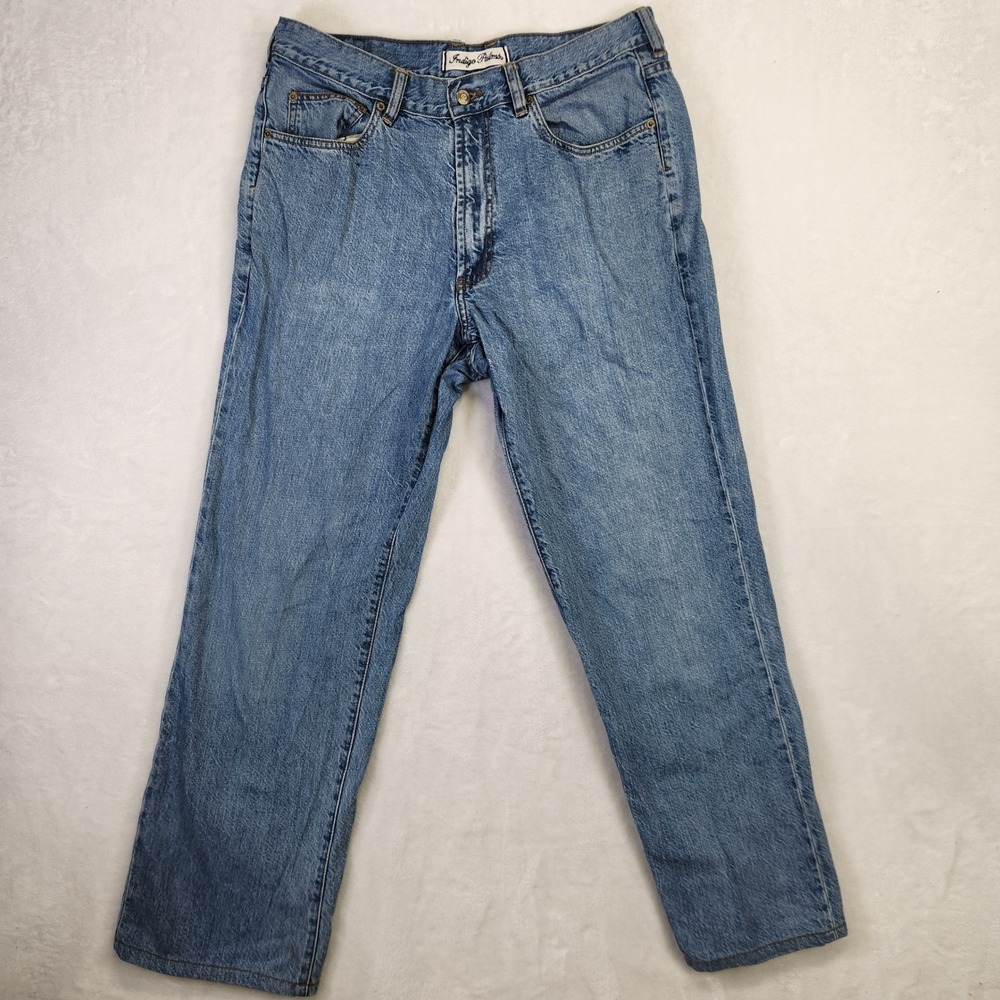 Indigo Palms Classic Fit Jeans Mens 36x32 Blue Denim Cotton‎